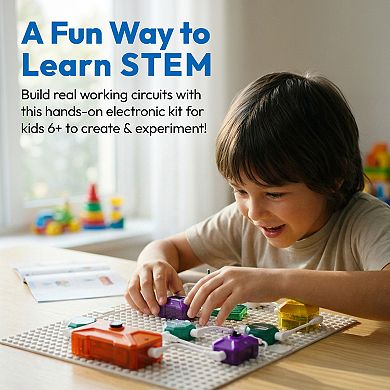 Contixo ST36 STEM Circuit Kit with Wires Electronic Building Toy for Kids Ages 6+