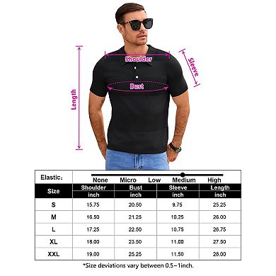 Mens Short Sleeve Casual Comfortable Pullover Shirt