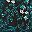 Teal Floral Print