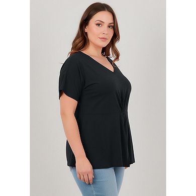 Avenue Women's Plus Size Audrey Twist Knot Top