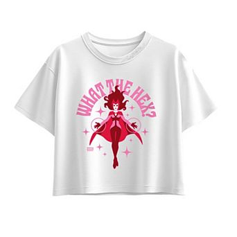 Girls 7-16 Marvel Scarlet Witch What The Hex? Boxy Tee