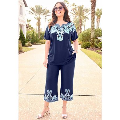 Catherines Women's Plus Size Anywear Dolman Top