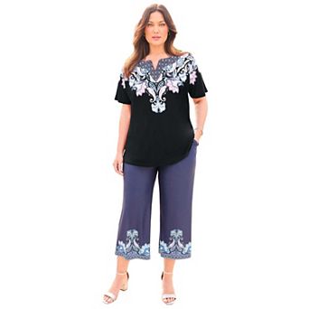 Catherines Women's Plus Size Anywear Dolman Top
