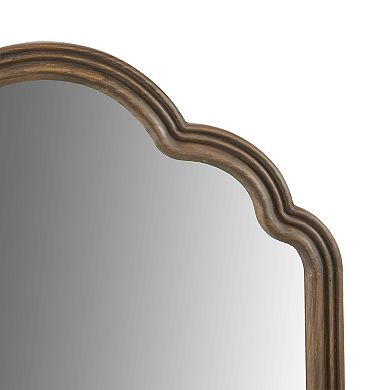 Madison Park Marbella Scalloped Wood Wall Mirror