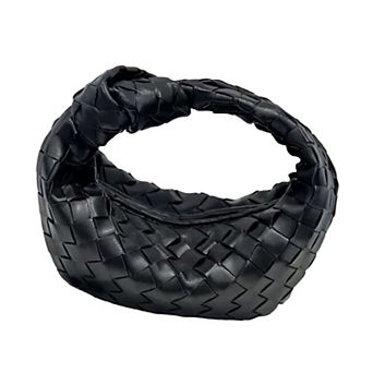 Adornia Knot Woven Crescent Bag