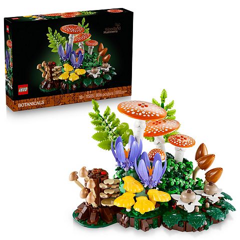 Детские конструкторы LEGO Botanicals Woodland Mushrooms 11505 Building Kit (806 Pieces)
