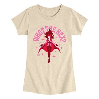 Girls 7-16 Marvel Scarlet Witch What The Hex? Graphic Tee