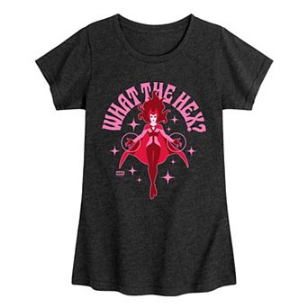 Girls 7-16 Marvel Scarlet Witch What The Hex? Graphic Tee
