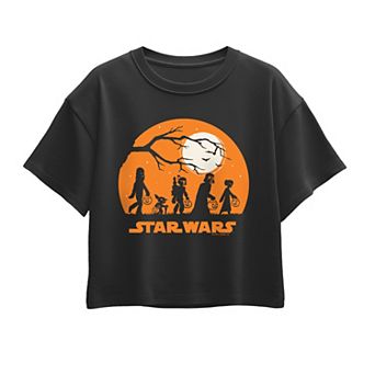 Girls 7-16 Star Wars Halloween Silhouette Boxy Tee