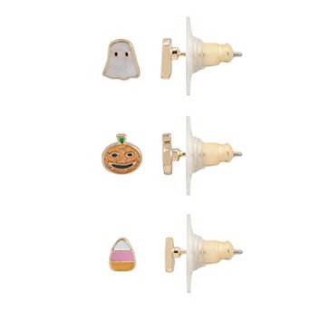 LC Lauren Conrad Trick or Treat 3-Pair Earring Set