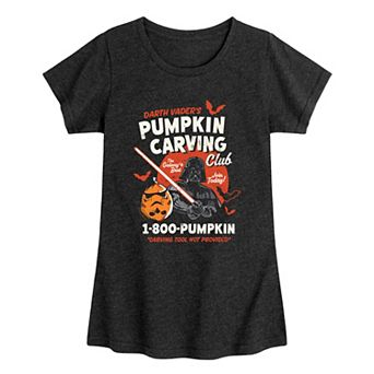 Girls 7-16 Star Wars Darth Vader Pumpkin Carving Club Graphic Tee