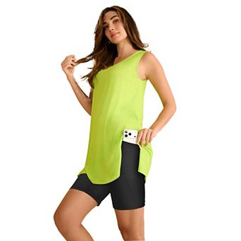 Roaman's Women's Plus Size Soft Sculpt Pull-On Side-Pocket Bike Shorts