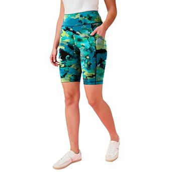 Roaman's Women's Plus Size Soft Sculpt Pull-On Side-Pocket Bike Shorts