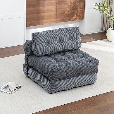 Merax Folding Sofa Bed, Convertible Sleeper Chair with Pillow Foldable Mattress