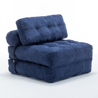 Merax Folding Sofa Bed, Convertible Sleeper Chair with Pillow Foldable Mattress
