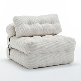 Merax Folding Sofa Bed, Convertible Sleeper Chair with Pillow Foldable Mattress