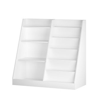 Merax Kids Bookshelf and Toy Storage Organizer, Multifunctional 4 tier Wooden Kids Book Shelf