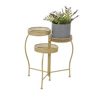 Stella & Eve Metal Curved Folding 3 tier Plant Stand