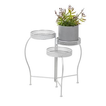 Stella & Eve Metal Curved Folding 3 tier Plant Stand