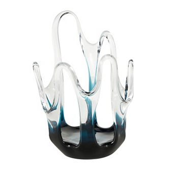 Stella & Eve Decorative Vase with Wavy Oval Cutouts Table Decor
