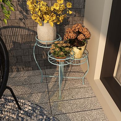 Stella & Eve Metal Indoor / Outdoor 3-Tier Plant Stand