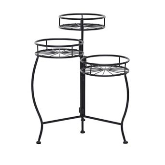 Stella & Eve Metal Indoor / Outdoor 3 tier Plant Stand