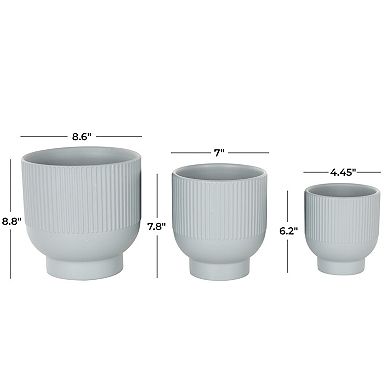 Stella & Eve Ceramic Speckled Planter Set of 3