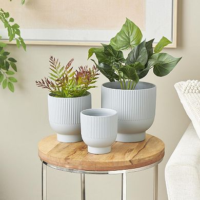 Stella & Eve Ceramic Speckled Planter Set of 3