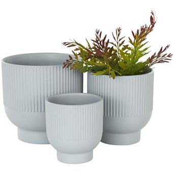 Stella & Eve Ceramic Speckled Planter Set of 3