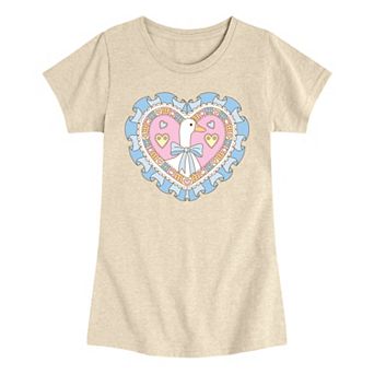 Girls 7-16 Coquette Goose Heart Graphic Tee