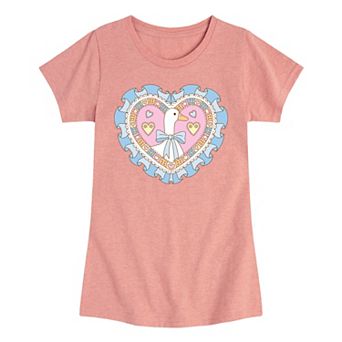 Girls 7-16 Coquette Goose Heart Graphic Tee