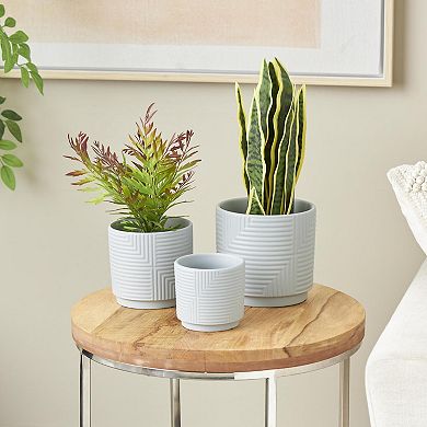 Stella & Eve Modern Ceramic Planter Set of 3