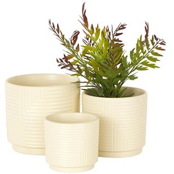 Stella & Eve Modern Ceramic Planter Set of 3