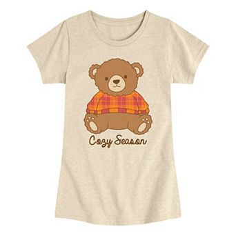 Girls 7-16 Cozy Season Teddy Bear Graphic Tee