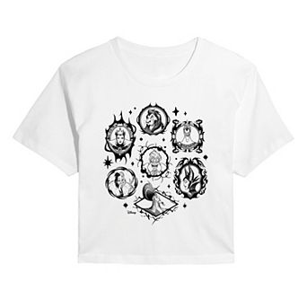 Juniors' Disney Villains Graphic Cropped Tee