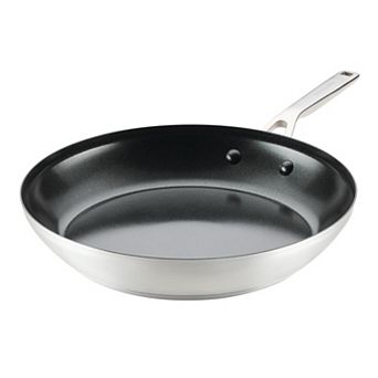 KitchenAid® Stainless Steel 12-Inch 3-Ply Base Ceramic Nonstick Frying Pan