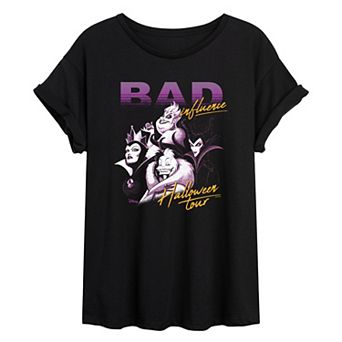Juniors' Disney Villains Bad Influence Oversized Tee