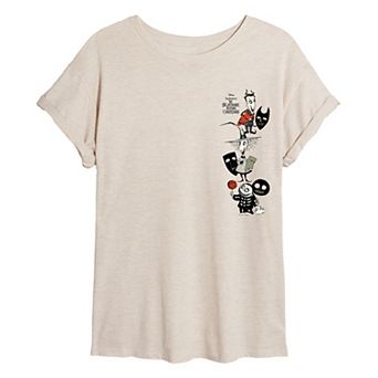 Juniors' Disney's The Nightmare Before Christmas Lock, Shock, & Barrel Oversized Tee