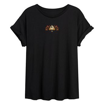 Juniors' Disney's The Nightmare Before Christmas Jack Skellington Oversized Tee