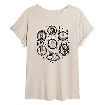 Juniors' Disney Villains Oversized Tee