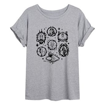 Juniors' Disney Villains Oversized Tee