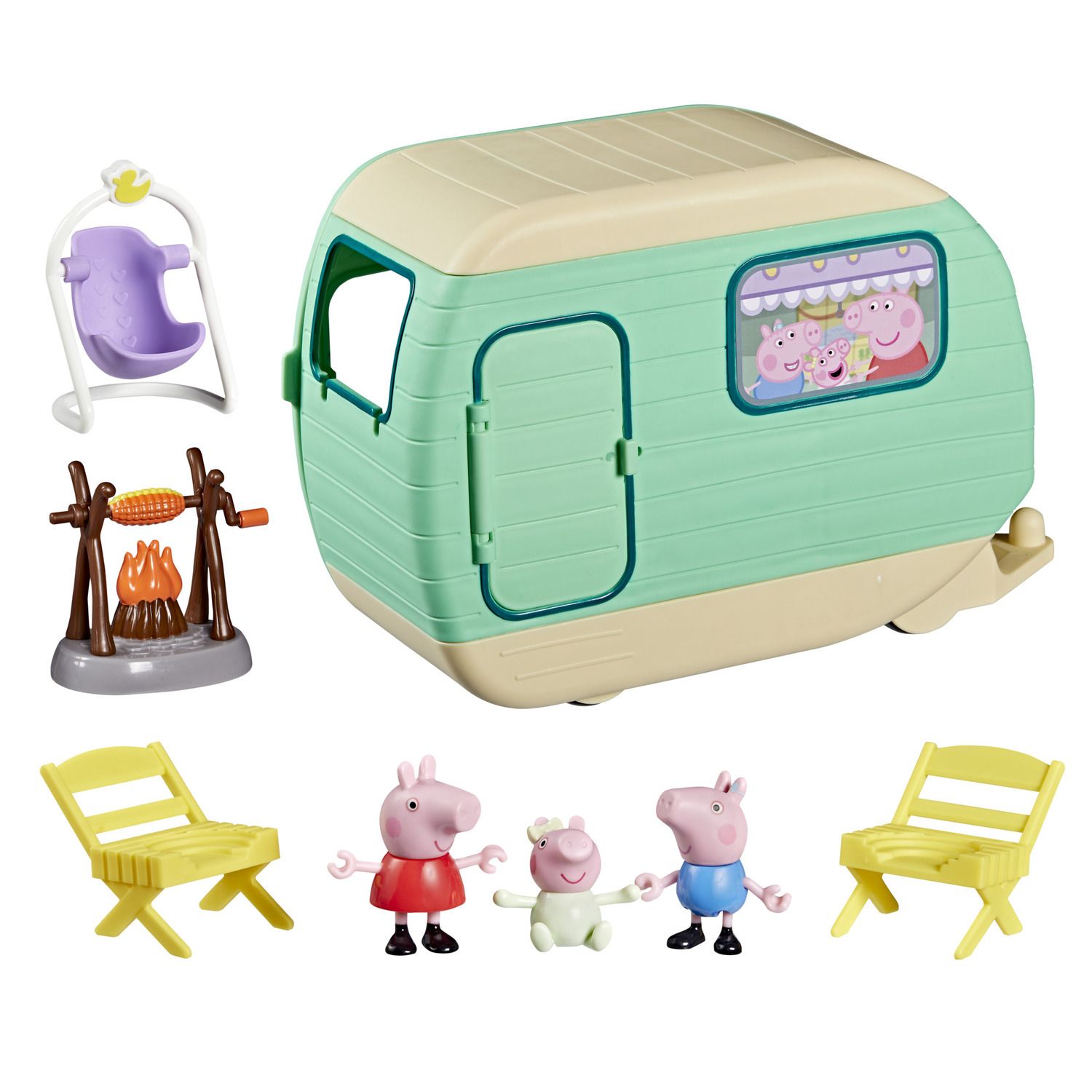 Детские фигурки Peppa Pig Three Little Piggies Caravan Playset by Hasbro