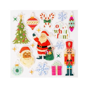Pulsar Santa Window Clings