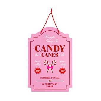 Pulsar Candy Canes Hanging Sign