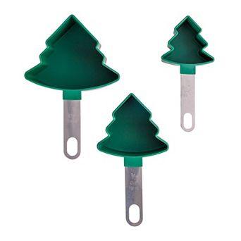 Pulsar 3 pc Christmas Tree Measuring Cup Set