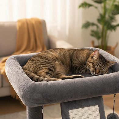 Nicate Cat Tree Tower Activity Centre Climbing Board Playful Balls Multifunctional Cozy Platform