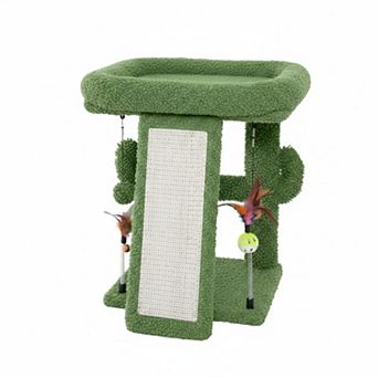 Nicate Cat Tree Tower Activity Centre Climbing Board Playful Balls Multifunctional Cozy Platform