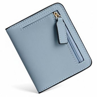 KAUFLY Women's RFID Leather Bifold Wallet, Slim Compact Purse w/ ID Window