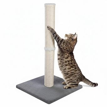 Nicate Cat Carpet Tall Sisal Scratch Pole: Stable Heavy Base, Plush Ball, Easy Assemble