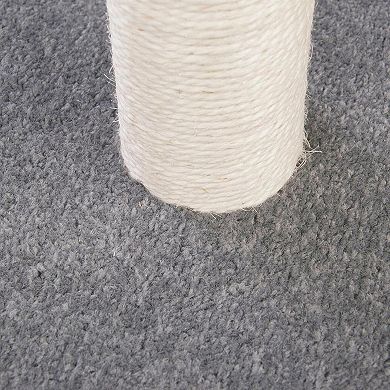 Nicate Cat Carpet Tall Sisal Scratch Pole: Stable Heavy Base, Plush Ball, Easy Assemble